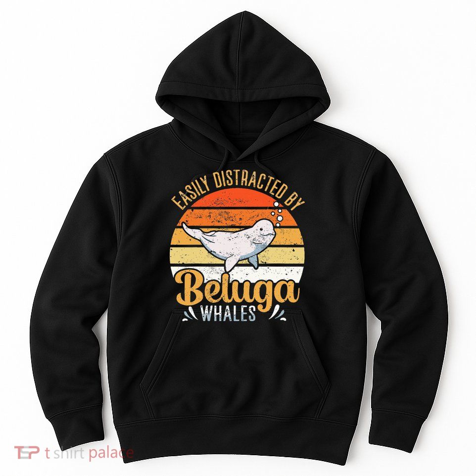 Beluga Whale White Whale Sea Canary Whale Watching Hoodie