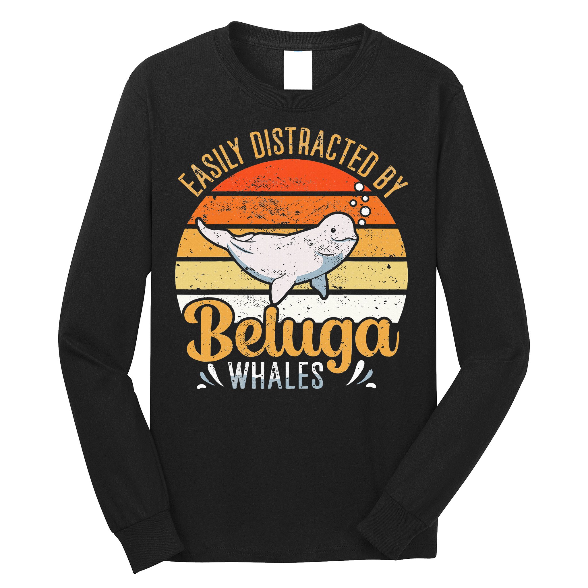 Beluga Whale White Whale Sea Canary Whale Watching Long Sleeve Shirt