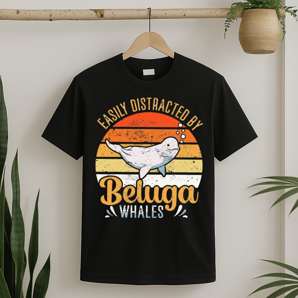 Beluga Whale White Whale Sea Canary Whale Watching T-Shirt