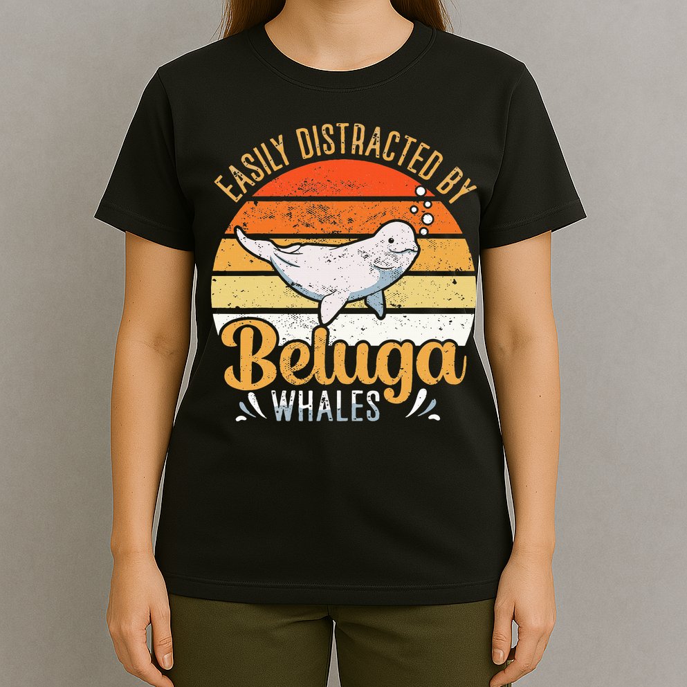 Beluga Whale White Whale Sea Canary Whale Watching T-Shirt
