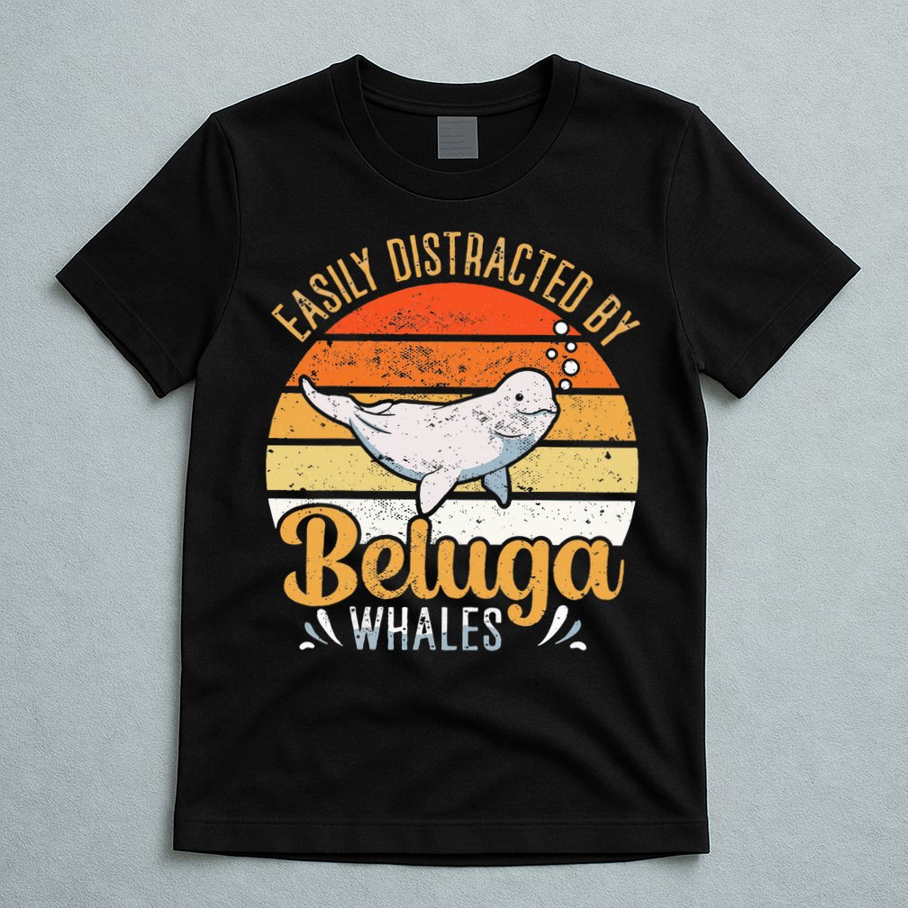 Beluga Whale White Whale Sea Canary Whale Watching T-Shirt