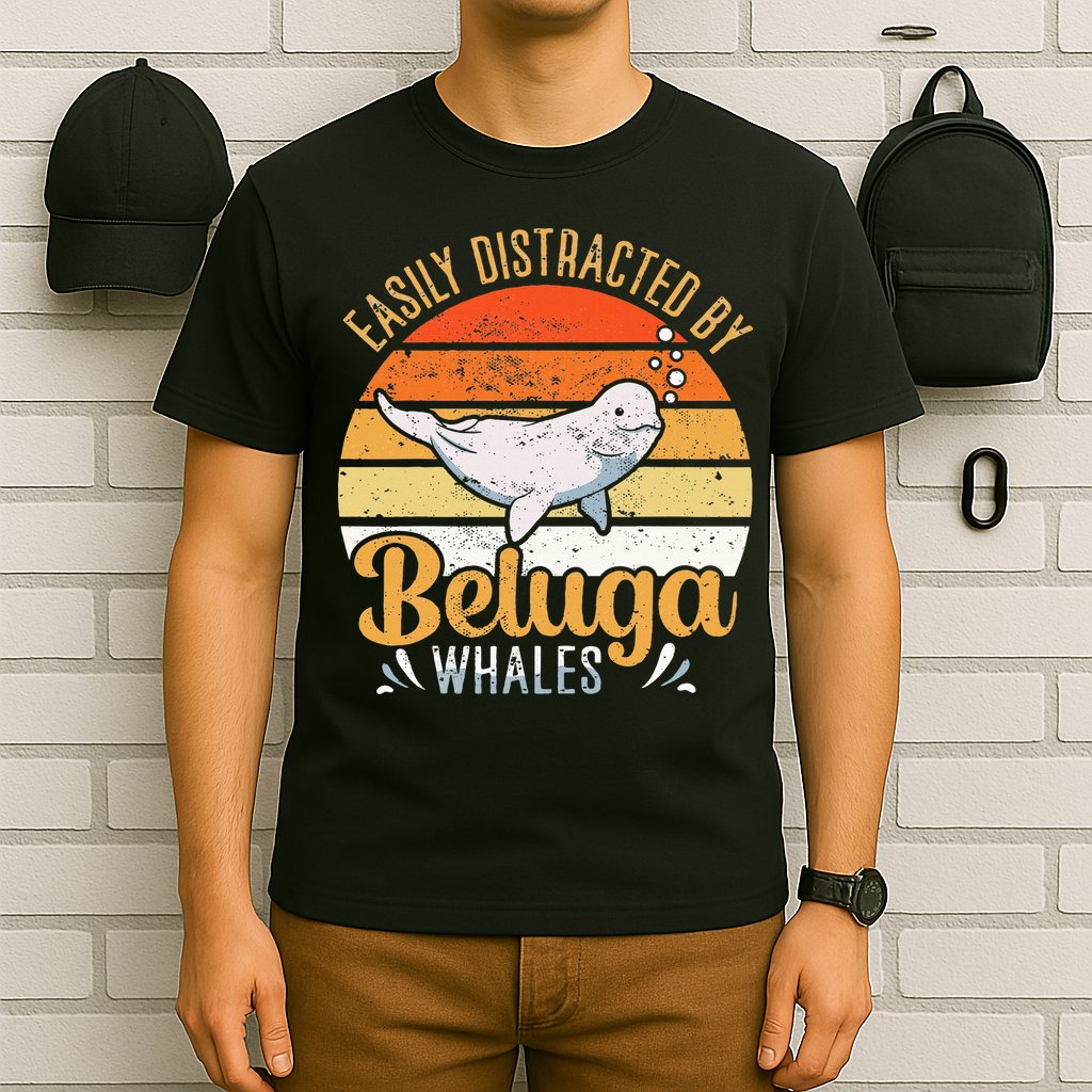 Beluga Whale White Whale Sea Canary Whale Watching T-Shirt