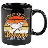 Beluga Whale White Whale Sea Canary Whale Watching 11oz C Handle Ceramic Mug