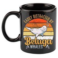 Beluga Whale White Whale Sea Canary Whale Watching 11oz C Handle Ceramic Mug