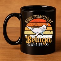 Beluga Whale White Whale Sea Canary Whale Watching 11oz C Handle Ceramic Mug