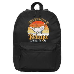 Beluga Whale White Whale Sea Canary Whale Watching 16 in Basic Backpack