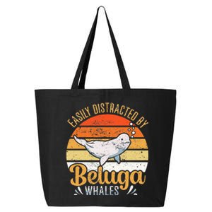 Beluga Whale White Whale Sea Canary Whale Watching 25L Jumbo Tote