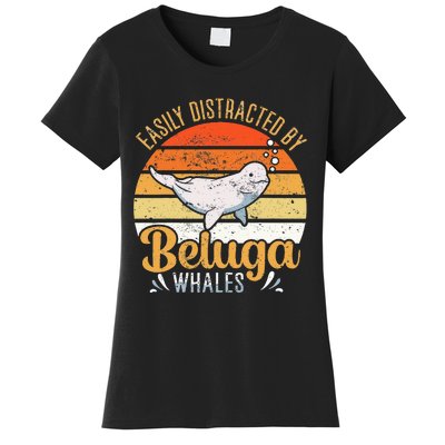 Beluga Whale White Whale Sea Canary Whale Watching Women's T-Shirt