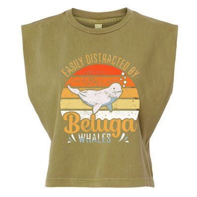 Beluga Whale White Whale Sea Canary Whale Watching Garment-Dyed Women's Muscle Tee