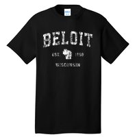 Beloit Wisconsin Wi Vintage Athletic Sports Design Tall T-Shirt