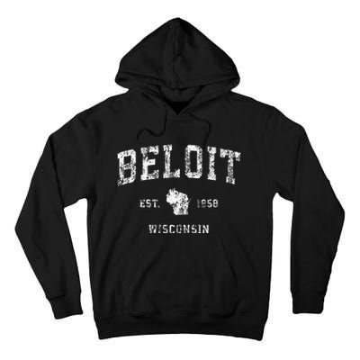 Beloit Wisconsin Wi Vintage Athletic Sports Design Tall Hoodie