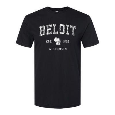 Beloit Wisconsin Wi Vintage Athletic Sports Design Softstyle CVC T-Shirt