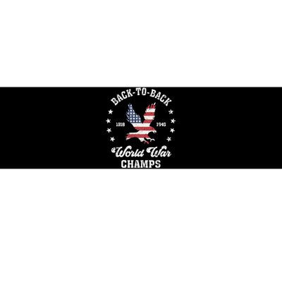 Backtoback World War Champs Bumper Sticker