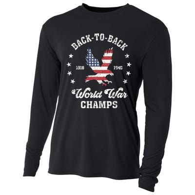 Backtoback World War Champs Cooling Performance Long Sleeve Crew