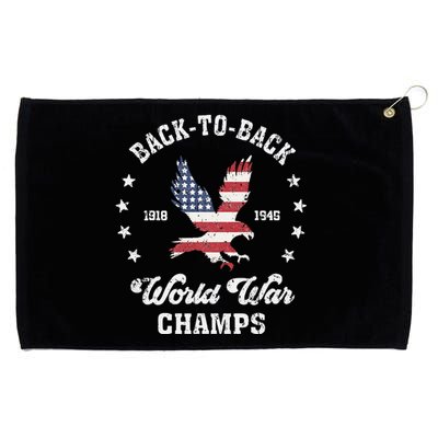 Backtoback World War Champs Grommeted Golf Towel