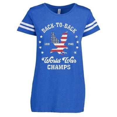 Backtoback World War Champs Enza Ladies Jersey Football T-Shirt