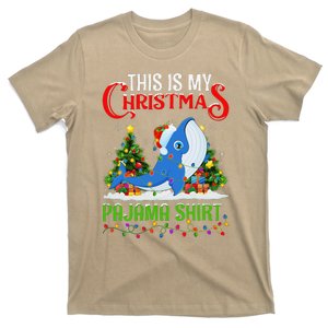 Blue Whale Xmas Lights This Is My Christmas Pajama T-Shirt