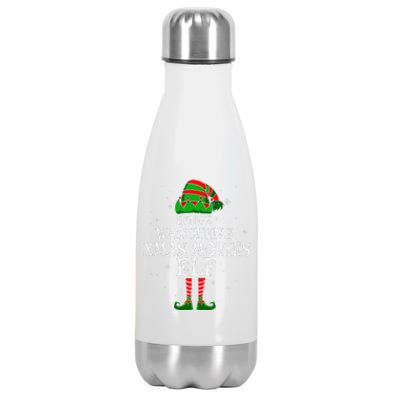 Binge Watching Xmas Movies Elf Matching Family Christmas Stainless Steel Insulated Water Bottle