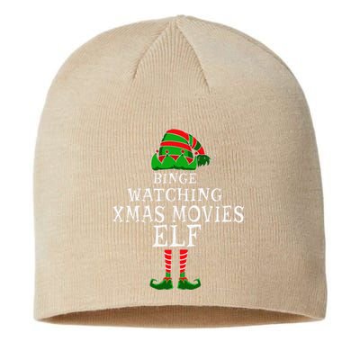 Binge Watching Xmas Movies Elf Matching Family Christmas Sustainable Beanie