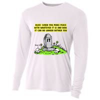 Bliss When You Make Peace With Whatever It Is And Now It Can No Longer Bother Yo Cooling Performance Long Sleeve Crew