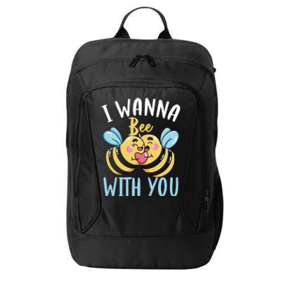 Bee With You Gift Bees Love Valentine's Day Love Token Gift City Backpack