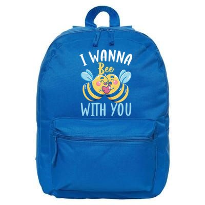 Bee With You Gift Bees Love Valentine's Day Love Token Gift 16 in Basic Backpack