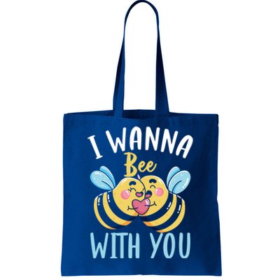 Bee With You Gift Bees Love Valentine's Day Love Token Gift Tote Bag