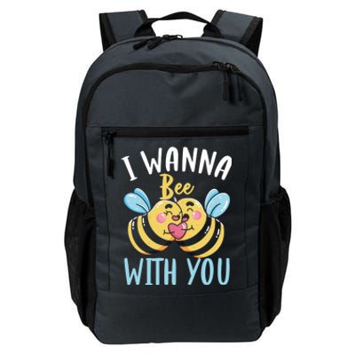 Bee With You Gift Bees Love Valentine's Day Love Token Gift Daily Commute Backpack