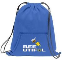 Beeutiful Wear Your Smile With Buzzing Sweatshirt Cinch Pack Bag