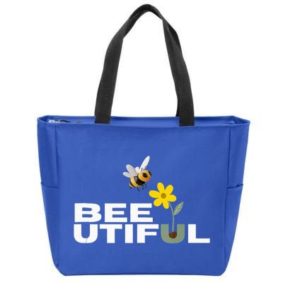 Beeutiful Wear Your Smile With Buzzing Zip Tote Bag