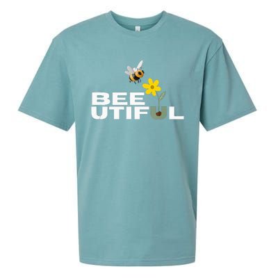 Beeutiful Wear Your Smile With Buzzing Sueded Cloud Jersey T-Shirt