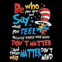 Be Who You Are And Say What You Feel Cat In Hat Autism Awareness Zip Tote Bag