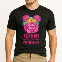 Bloom Where You Are Planted Floral Cooling Performance Crew T-Shirt