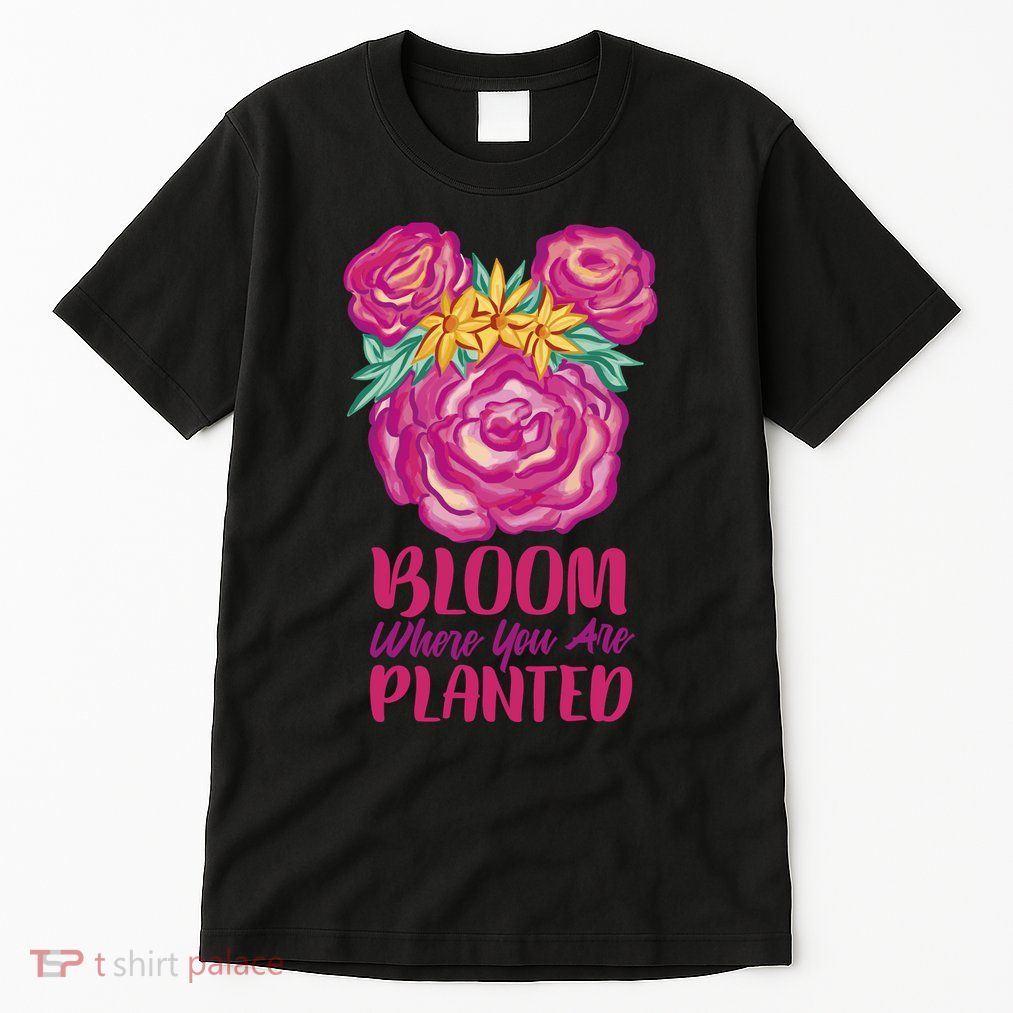 Bloom Where You Are Planted Floral Tall T-Shirt