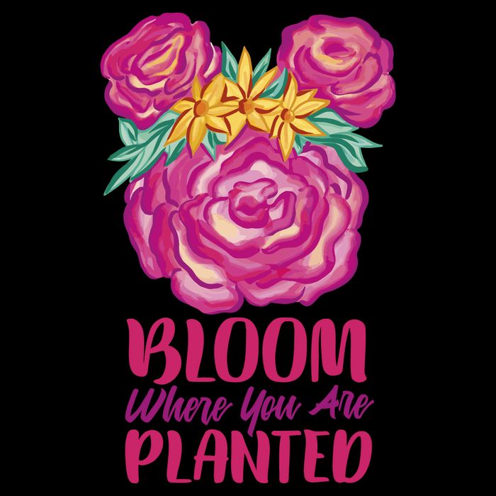 Bloom Where You Are Planted Floral 16 in Basic Backpack