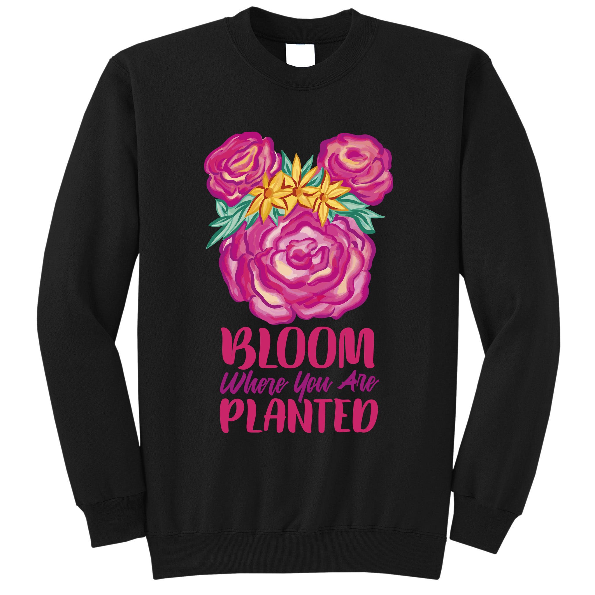 Bloom Where You Are Planted Floral Tall Sweatshirt
