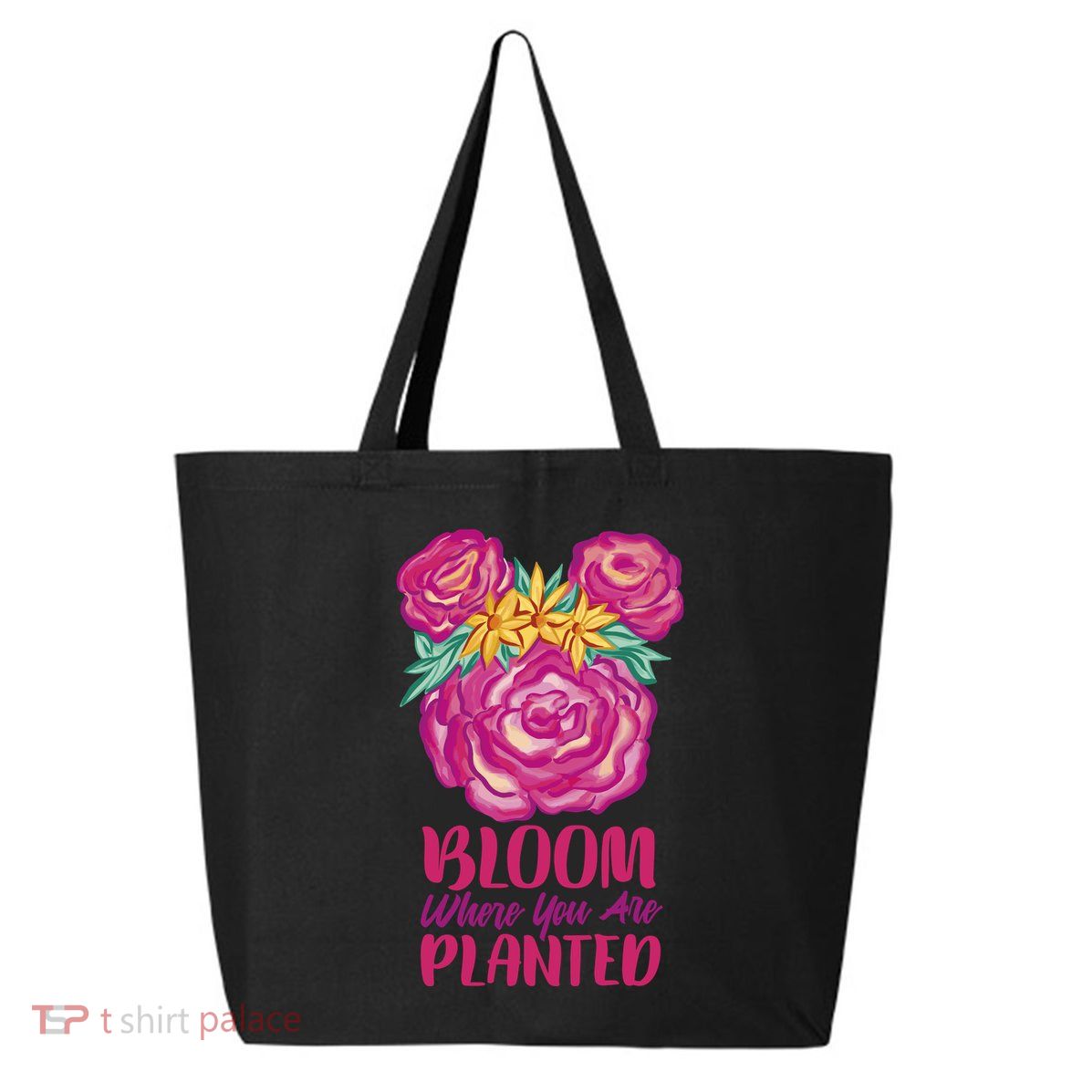 Bloom Where You Are Planted Floral 25L Jumbo Tote