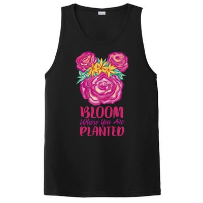 Bloom Where You Are Planted Floral PosiCharge Competitor Tank