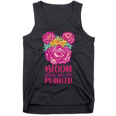 Bloom Where You Are Planted Floral Tank Top