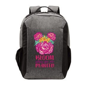 Bloom Where You Are Planted Floral Vector Backpack