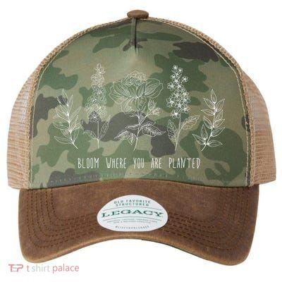 Bloom Where You Are Planted Grow Flower Plants Legacy Tie Dye Trucker Hat