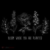 Bloom Where You Are Planted Grow Flower Plants 7-Panel Snapback Hat