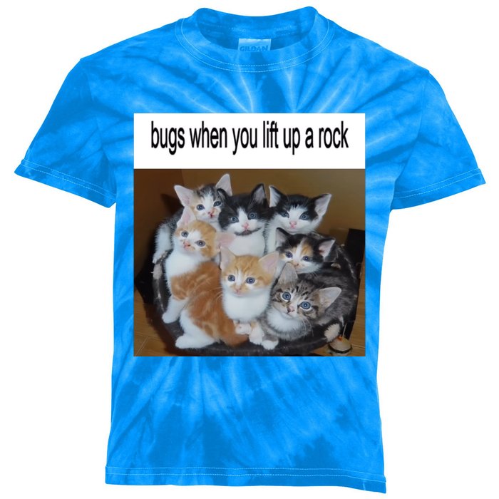 Bugs When You Lift Up A Rock Cringey Kids Tie-Dye T-Shirt