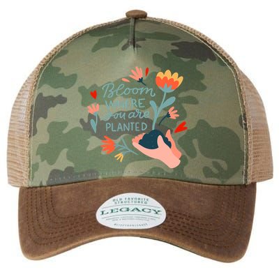 Bloom Where You Are Planted Nature Legacy Tie Dye Trucker Hat