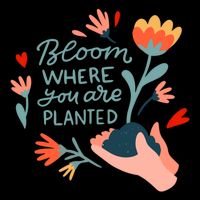 Bloom Where You Are Planted Nature City Backpack