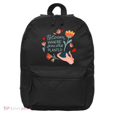 Bloom Where You Are Planted Nature 16 in Basic Backpack