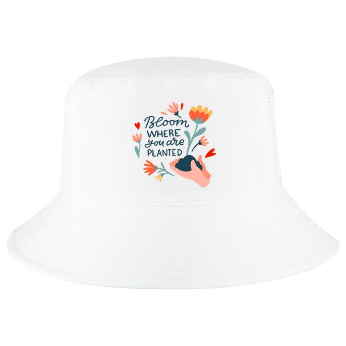 Bloom Where You Are Planted Nature Cool Comfort Performance Bucket Hat