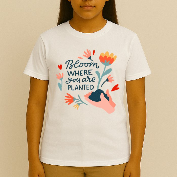 Bloom Where You Are Planted Nature T-Shirt