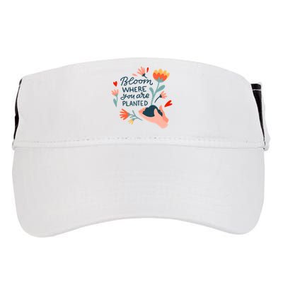 Bloom Where You Are Planted Nature Adult Drive Performance Visor