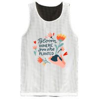 Bloom Where You Are Planted Nature Mesh Reversible Basketball Jersey Tank